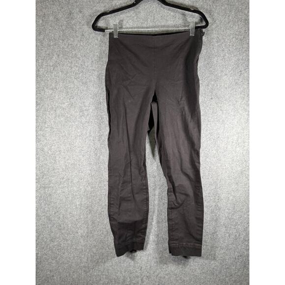 Everlane Pants Women 6 Black Pull On Side‎ Zip Ankle Preppy Career Essential - Picture 1 of 7